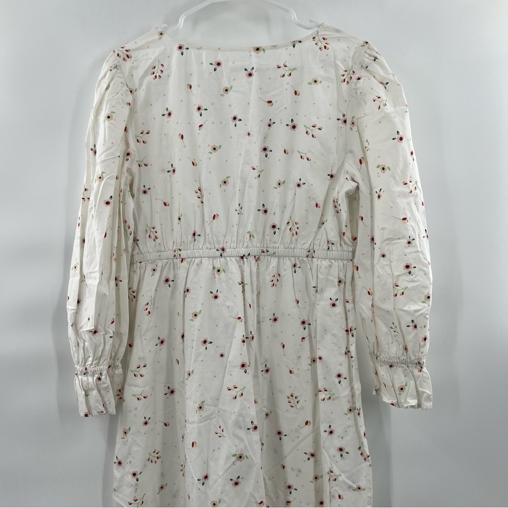 Thefashionguitar the drop long sleeve maxi dress white floral size M - Picture 6 of 12